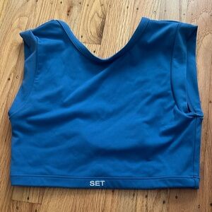 SET Blue Crop Top